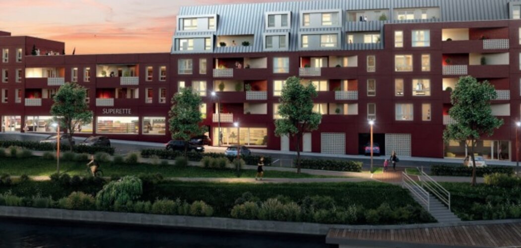 Programme immobilier neuf ESKO - Valenciennes : appartements neufs du T1 au T5 proche du Port de plaisance (59300) - Référence : 15015