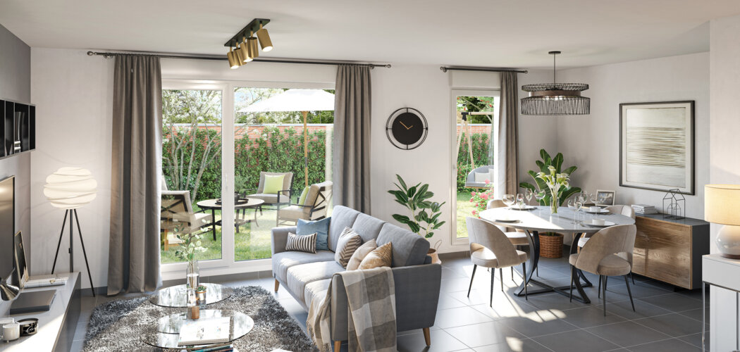 Programme immobilier neuf LE DOMAINE D'HARPIGNIES -  Valenciennes : maisons et appartements neufs du 2 au 4 pièces en quartier Saint-Roch (59300) - Référence : 14825