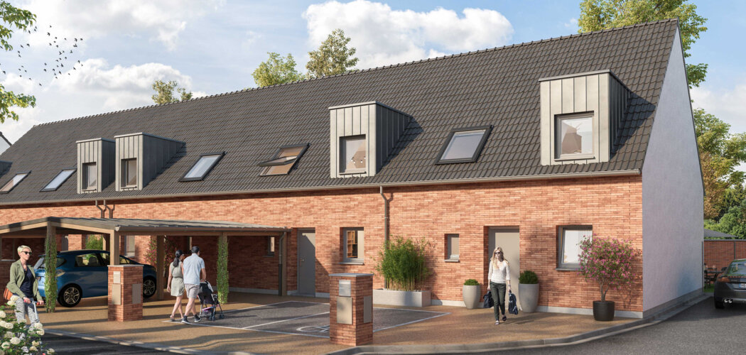 Programme immobilier neuf LE DOMAINE D'HARPIGNIES -  Valenciennes : maisons et appartements neufs du 2 au 4 pièces en quartier Saint-Roch (59300) - Référence : 14825