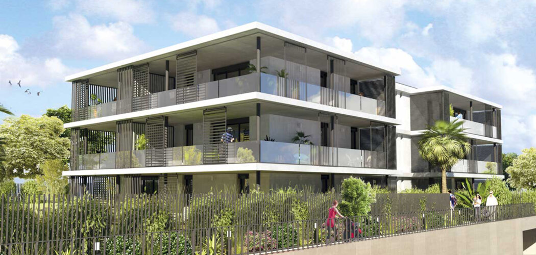 Programme immobilier neuf RESIDENCE VILLA MONCEAU - Vallauris proche de la plage de Golfe-Juan (06220) - Référence : 12876