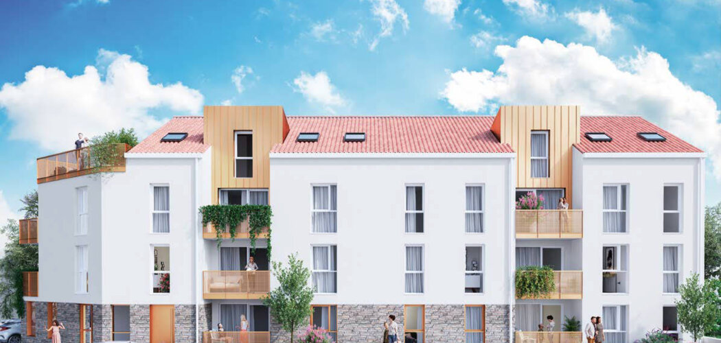 Programme immobilier neuf FLEURS BLANCHES - Vallet : Appartements T2–T4 avec terrasses, parking sécurisé et proximité centre-ville (44330) - Référence : 6786