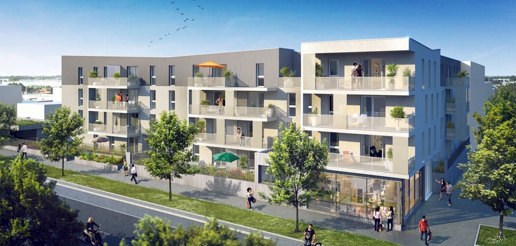 Programme immobilier neuf Le Commandeur - Vandoeuvre-lès-Nancy : 46 appartements T1–T3 en cœur de ville avec prestations complètes (54500) - Référence : 221