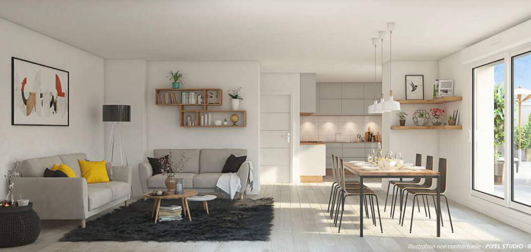 Programme immobilier neuf NOMINOË - Vannes à proximité piétonne du centre (56000) - Référence : 15681