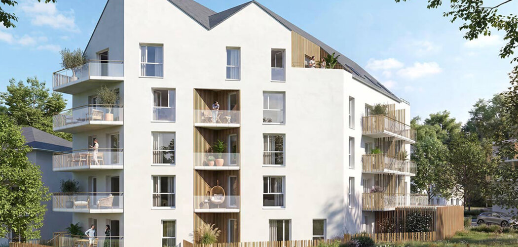 Programme immobilier neuf Vannes - Rivage Nature - Vannes résidence verdoyante près de l’Université Bretagne Sud (56000) - Référence : 17913