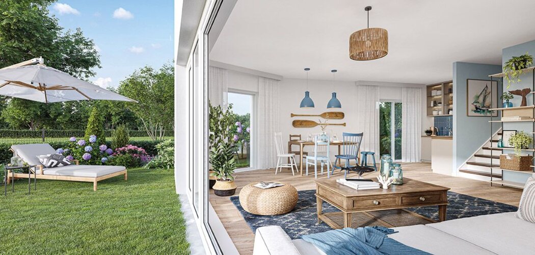 Programme immobilier neuf LES COTTAGES DU HÔME - Varaville à proximité de la plage (14390) - Référence : 12155
