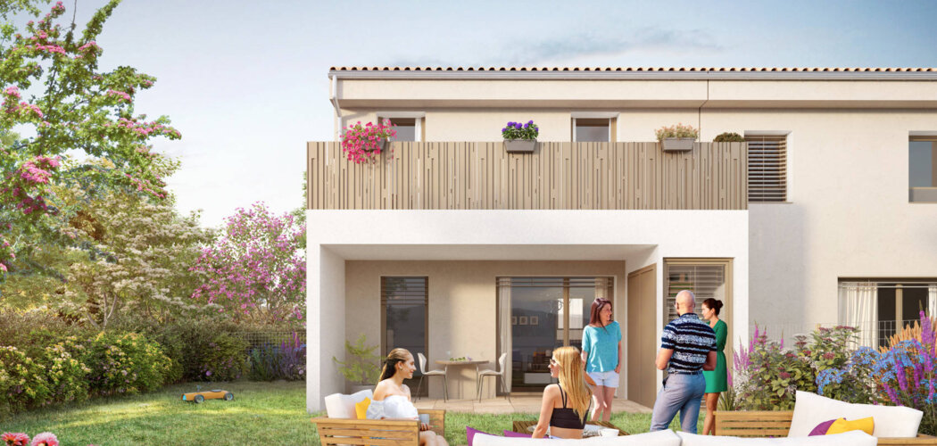 Programme immobilier neuf ORIGIN - Vaulx-en-Velin : appartements et maisons neuves T3–T5 à 1,5 km de Miribel Jonage (69120) - Référence : 15742