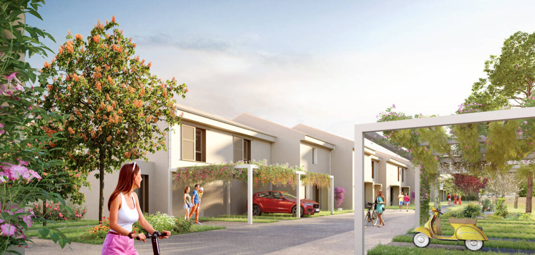 Programme immobilier neuf ORIGIN - Vaulx-en-Velin : appartements et maisons neuves T3–T5 à 1,5 km de Miribel Jonage (69120) - Référence : 15742
