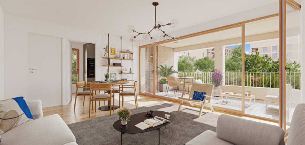 Programme immobilier neuf RenouVaulx - Vaulx-en-Velin : appartements neufs 2 à 5 pièces à 2 min du tram T9 et proche de Lyon (69120) - Référence : 15992
