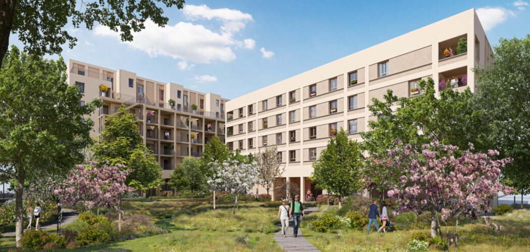 Programme immobilier neuf RenouVaulx - Vaulx-en-Velin : appartements neufs 2 à 5 pièces à 2 min du tram T9 et proche de Lyon (69120) - Référence : 15992