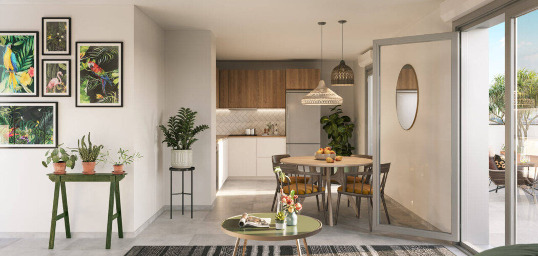 Programme immobilier neuf O'Village - Vaulx-en-Velin : appartements neufs du 2 au 4 pièces en quartier Village (69120) - Référence : 14887