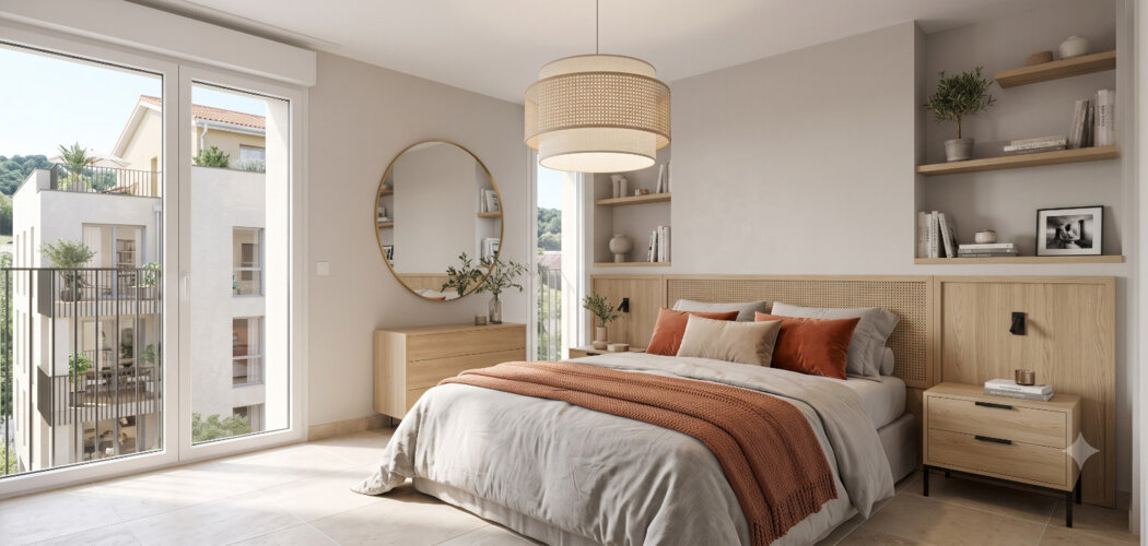 Programme immobilier neuf O'Village - Vaulx-en-Velin : appartements neufs du 2 au 4 pièces en quartier Village (69120) - Référence : 14887