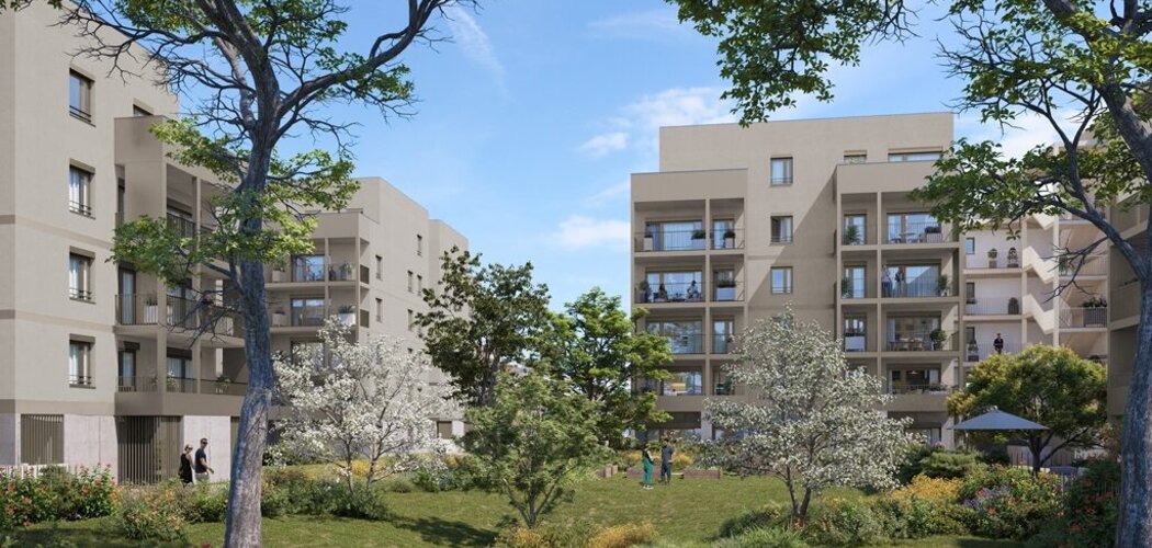 Programme immobilier neuf SOHA - Vaulx-en-Velin appartements neufs La Soie à 15 min métro A (69120) - Référence : 15925