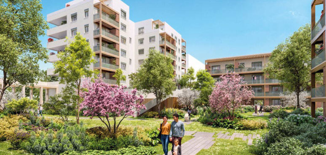 Programme immobilier neuf NATURE EN VILLE - Vaulx-en-Velin proche mairie et futur tramway T9 (69120) - Référence : 16031