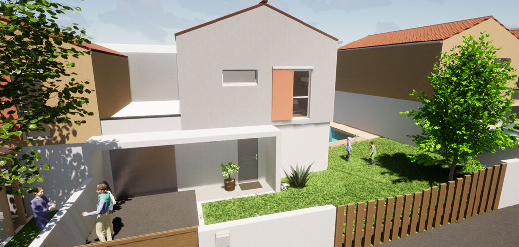 Programme immobilier neuf Calypso - Vaux-sur-Mer : 15 maisons neuves 3 à 5 pièces à 5 min de Royan et des plages (17640) - Référence : 10446