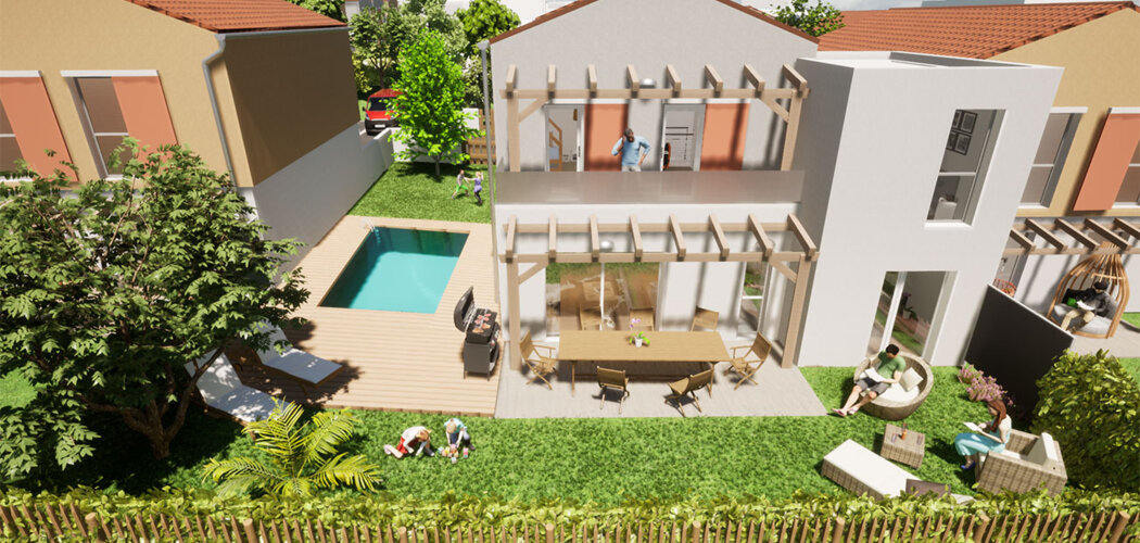 Programme immobilier neuf Calypso - Vaux-sur-Mer : 15 maisons neuves 3 à 5 pièces à 5 min de Royan et des plages (17640) - Référence : 10446