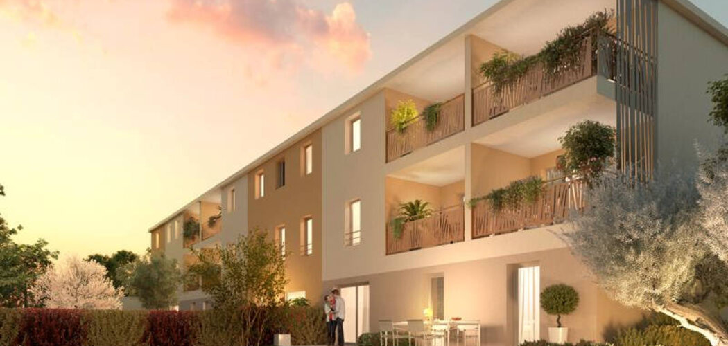 Programme immobilier neuf Lou Marques - Vendargues : Appartements T2–T4 avec terrasses, parking sécurisé et proximité centre-ville (34740) - Référence : 14622