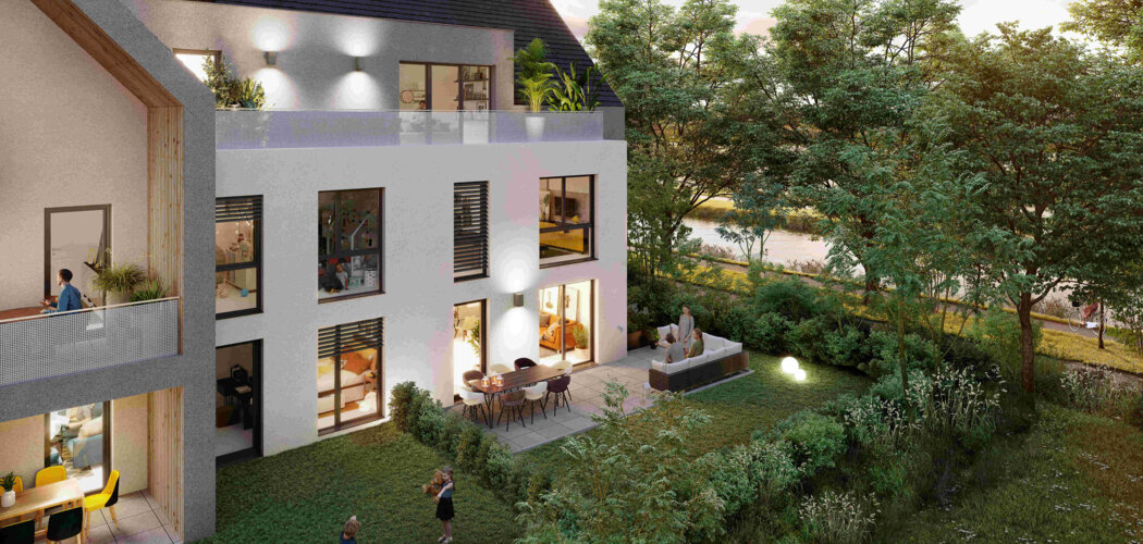 Programme immobilier neuf Square VendHome - Vendenheim : appartements neufs proche du Shopping Promenade, bord de canal et espaces verts (67550) - Référence : 12385