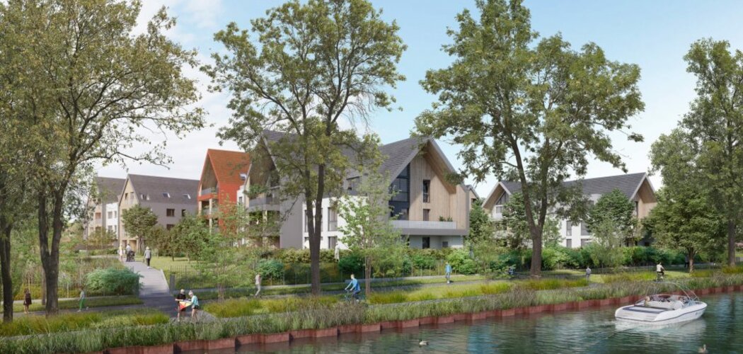 Programme immobilier neuf Square VendHome - Vendenheim : appartements neufs proche du Shopping Promenade, bord de canal et espaces verts (67550) - Référence : 12385