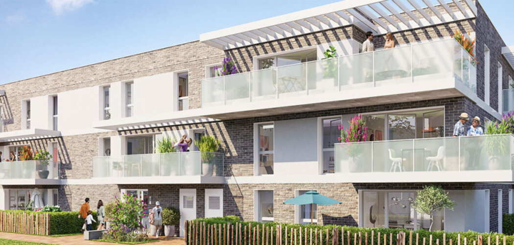 Programme immobilier neuf VILLA BLANCHE - Vendeville appartements avec jardin proche Lille et Wattignies (59175) - Référence : 17585