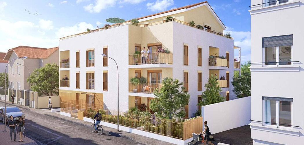 Programme immobilier neuf LE CLOS DU MOULIN - Vénissieux à deux pas du tramway T6 et du parc du Clos Layat (69200) - Référence : 15995