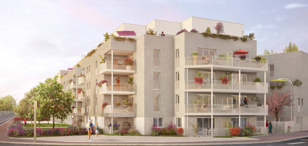 Programme immobilier neuf EN VUE - Vénissieux : appartements neufs du 2 au 4 pièces face au parc du Clos Layat (69200) - Référence : 15178