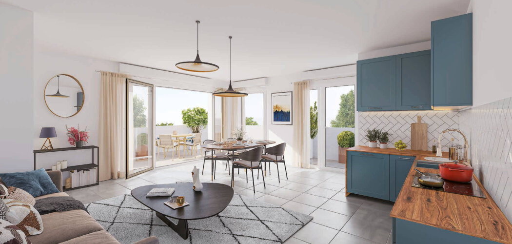 Programme immobilier neuf Pressensé Park - Vénissieux : appartements neufs du studio au 5 pièces proche bus et T6 (69200) - Référence : 15159