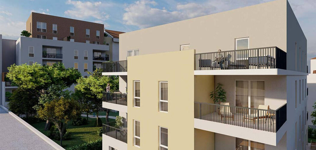 Programme immobilier neuf SERENITY - Vénissieux : Appartements studio–T4 avec terrasses, parking et proximité tramway T6 (69200) - Référence : 17140