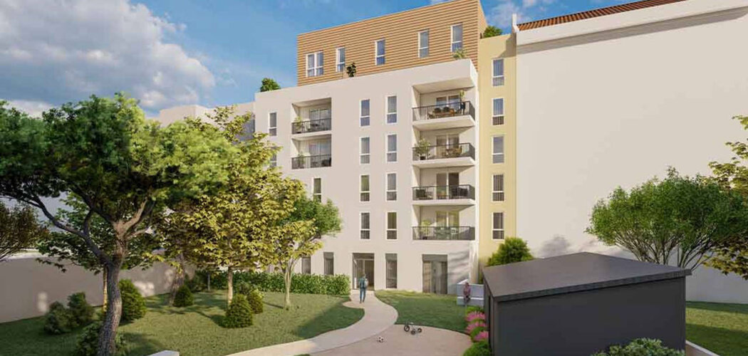 Programme immobilier neuf SERENITY - Vénissieux : Appartements studio–T4 avec terrasses, parking et proximité tramway T6 (69200) - Référence : 17140