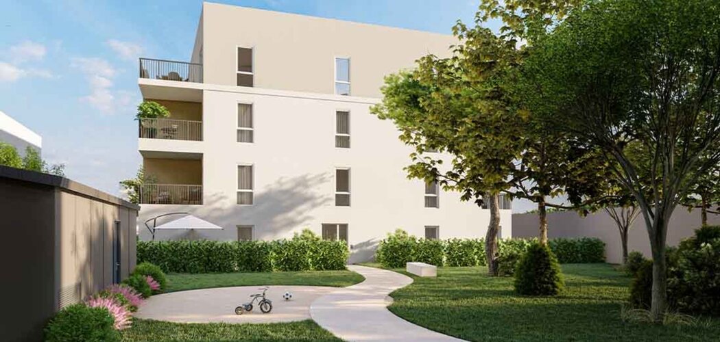 Programme immobilier neuf SERENITY - Vénissieux : Appartements studio–T4 avec terrasses, parking et proximité tramway T6 (69200) - Référence : 17140