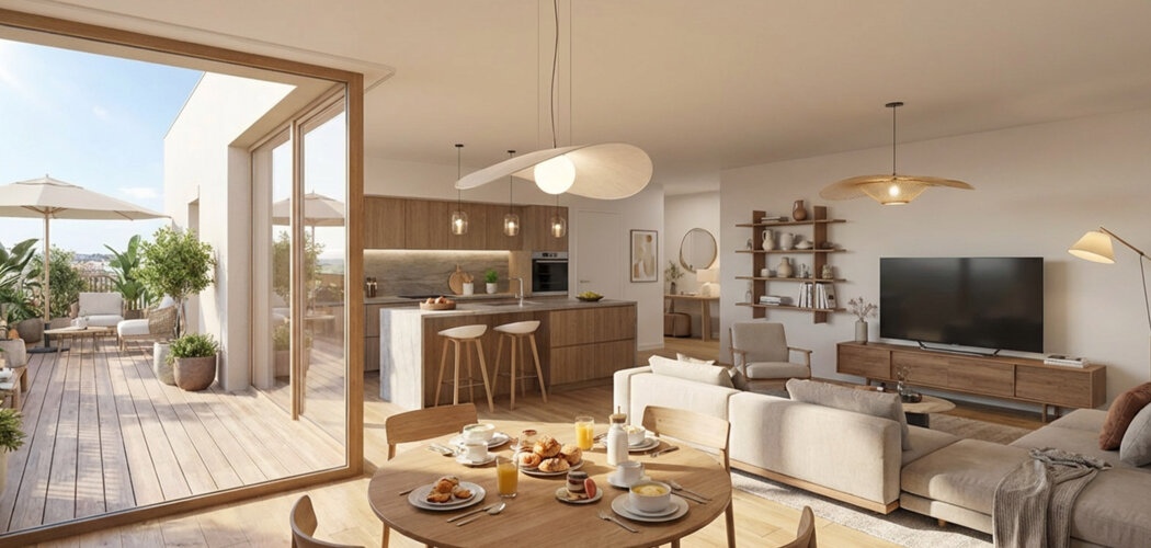 Programme immobilier neuf PLEIN CENTRE - Vénissieux proche parc et transports accès rapide Lyon (69200) - Référence : 17465