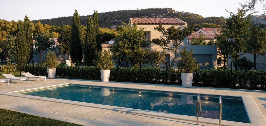 Programme immobilier neuf DOMAINE DES DAMES - Ventabren : Maisons T3–T6 avec piscine, terrasses et label BDM au cœur d’un domaine verdoyant (13122) - Référence : 12865