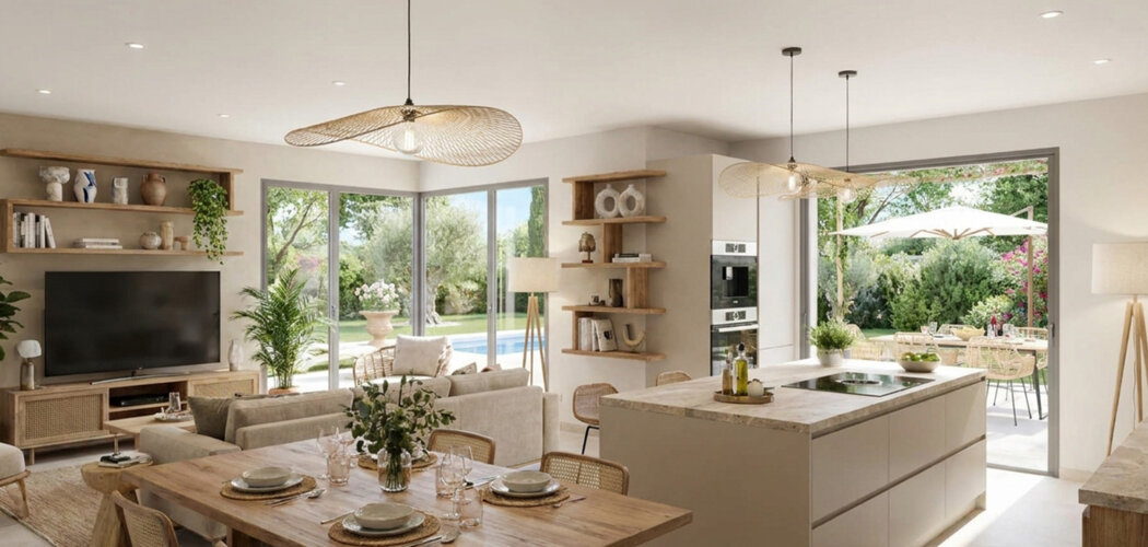 Programme immobilier neuf DOMAINE OLEA - Ventabren villas proches des commerces et d’Aix-en-Provence (13122) - Référence : 18619