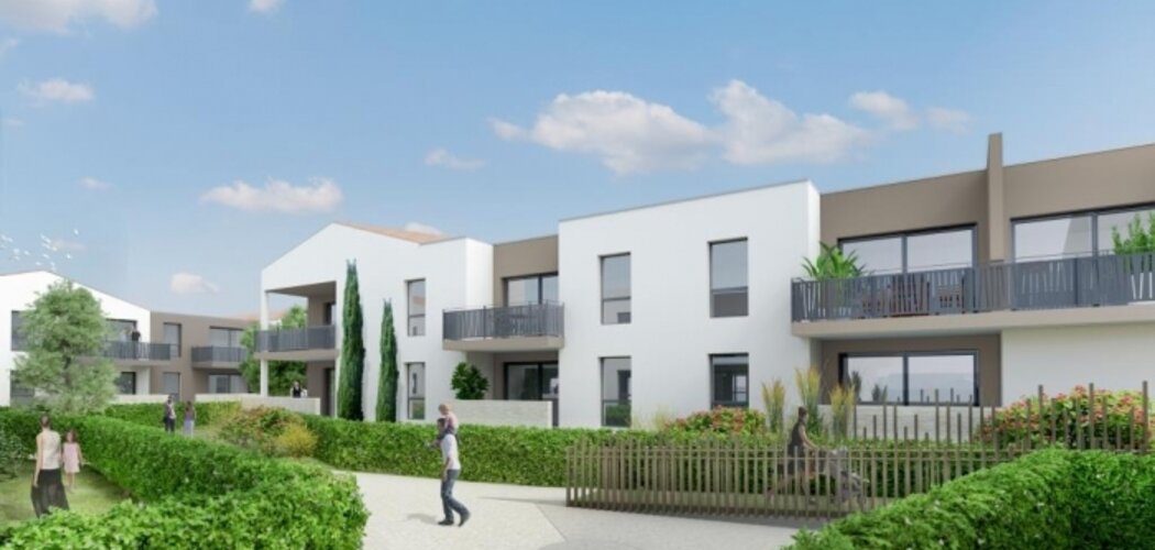 Programme immobilier neuf HERACLES - Vergèze : appartements T2-T4 duplex avec jardins et parking sécurisé (30310) - Référence : 11952