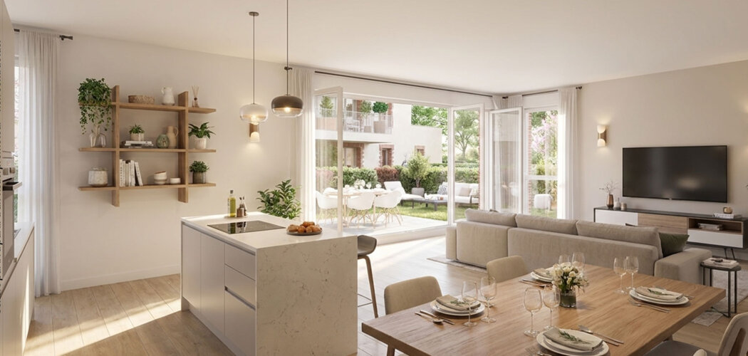 Programme immobilier neuf Harmonia - Vern sur Seiche appartements lumineux à deux pas de la gare TER (35770) - Référence : 17526