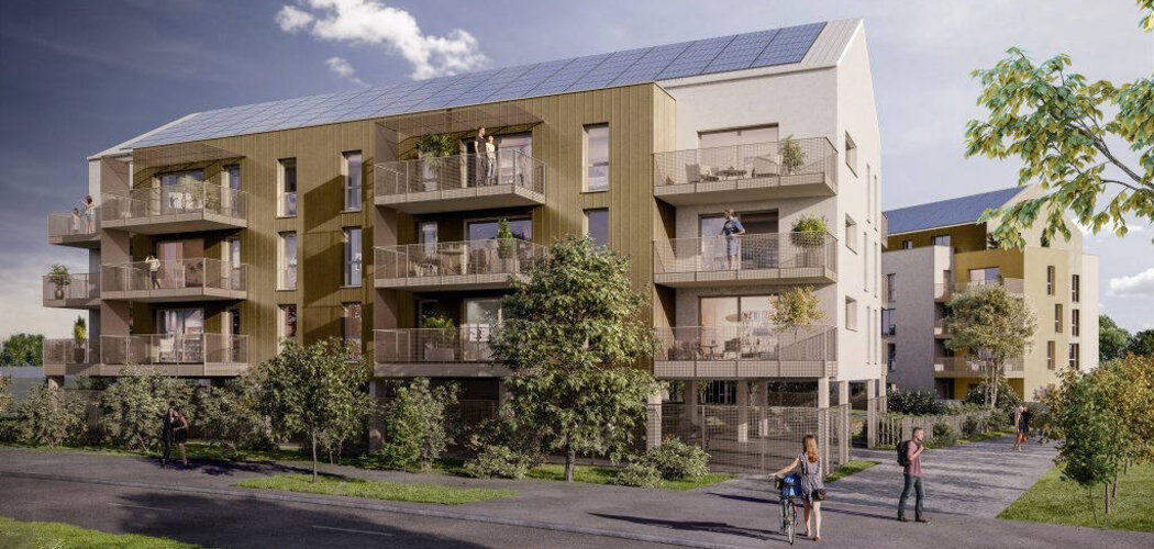 Programme immobilier neuf LES JARDINS DU CLOS SOTIN - Vern-sur-Seiche : appartements neufs au cœur du quartier gare, jardin paysager et confort moderne (35770) - Référence : 11059