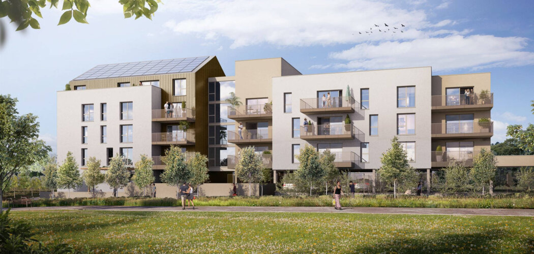 Programme immobilier neuf LES JARDINS DU CLOS SOTIN - Vern-sur-Seiche : appartements neufs au cœur du quartier gare, jardin paysager et confort moderne (35770) - Référence : 11059