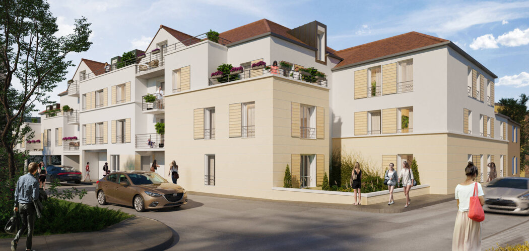 Programme immobilier neuf Villa Eugénie - Vernouillet quartier historique proche Seine du Transilien J (78540) - Référence : 11894