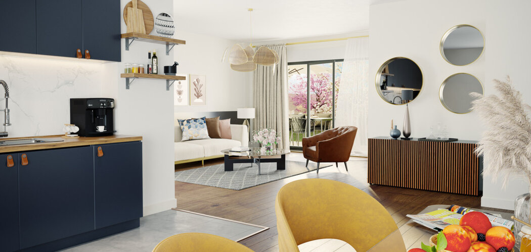 Programme immobilier neuf " Le Square " - Versailles : appartements neufs du 2 au 6 pièces proche gare RER C (78000) - Référence : 15152