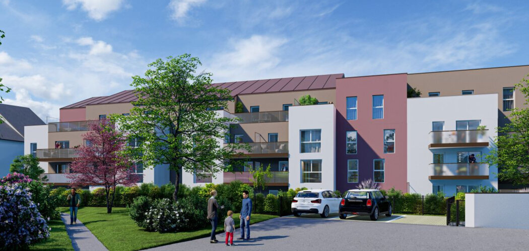 Programme immobilier neuf COEUR VEZIN - Vezin-le-Coquet : appartements neufs T2–T4 à 5 km du centre de Rennes (35132) - Référence : 15279