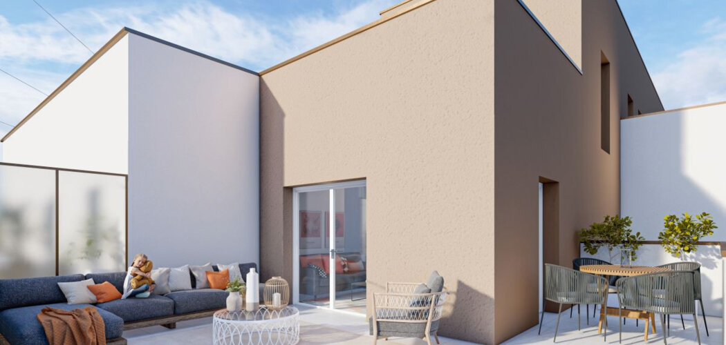 Programme immobilier neuf COEUR VEZIN - Vezin-le-Coquet : appartements neufs T2–T4 à 5 km du centre de Rennes (35132) - Référence : 15279