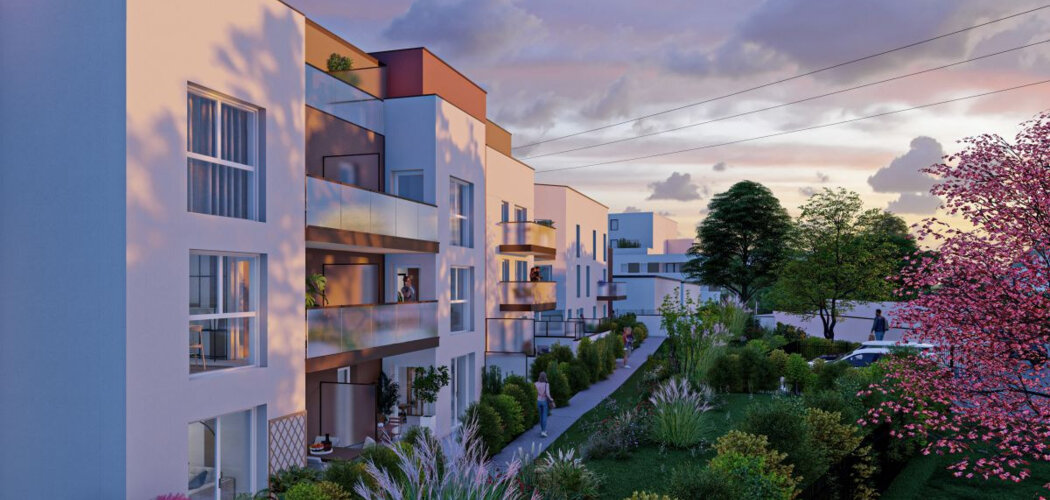 Programme immobilier neuf COEUR VEZIN - Vezin-le-Coquet : appartements neufs T2–T4 à 5 km du centre de Rennes (35132) - Référence : 15279