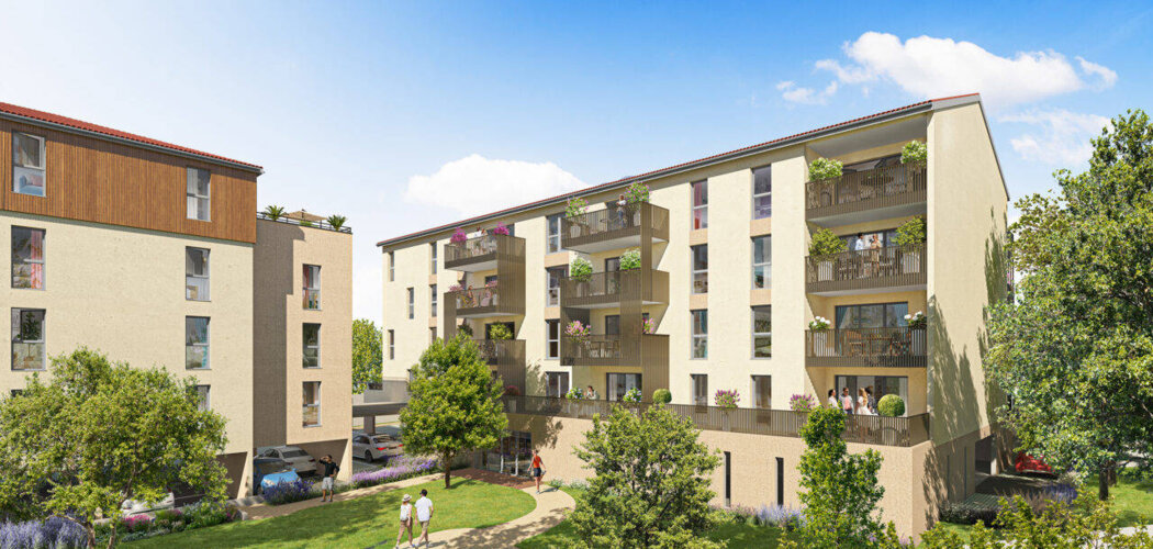 Programme immobilier neuf Côté Bon Accueil - Vienne : appartements neufs T2–T5 à deux pas de la gare d’Estressin (38200) - Référence : 15456