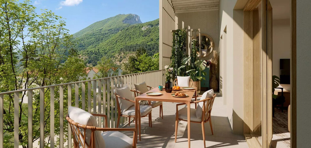 Programme immobilier neuf Les Jardins d'Aimé - Vif , appartements T2 à T4 avec extérieur près de Grenoble (38450) - Référence : 17537