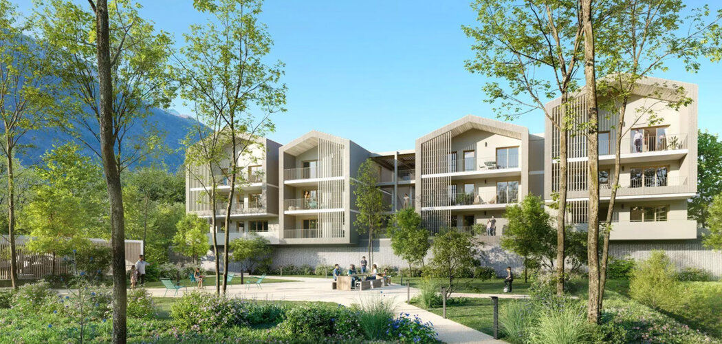 Programme immobilier neuf Les Jardins d'Aimé - Vif , appartements T2 à T4 avec extérieur près de Grenoble (38450) - Référence : 17537