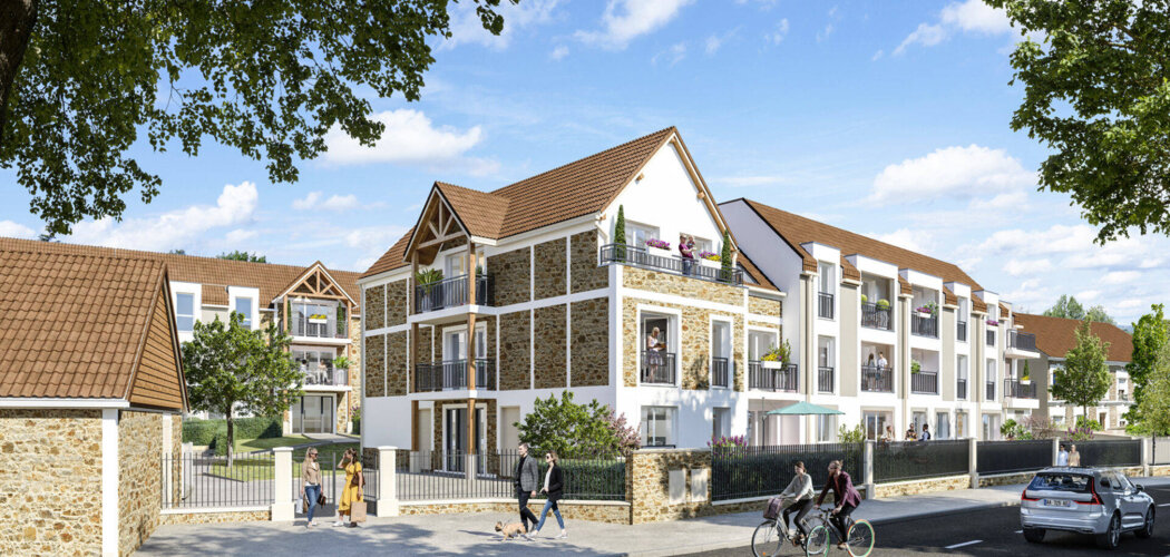 Programme immobilier neuf O'Coeur Village - Villabé : Appartements T2–T5 avec jardins, terrasses et parking en centre-ville proche RER D (91100) - Référence : 10846
