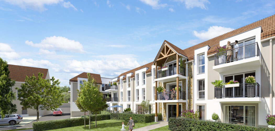 Programme immobilier neuf O'Coeur Village - Villabé : Appartements T2–T5 avec jardins, terrasses et parking en centre-ville proche RER D (91100) - Référence : 10846