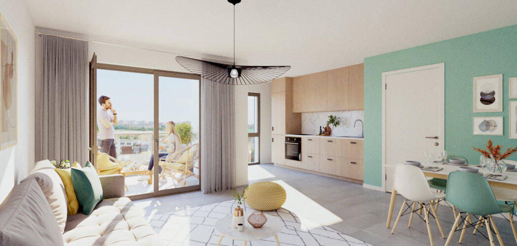 Programme immobilier neuf Art de Ville - Villefranche-sur-Saône : Appartements studio–T5 avec terrasses 80 m², RT2012 et buanderie proche du Musée Paul Dini (69400) - Référence : 11188