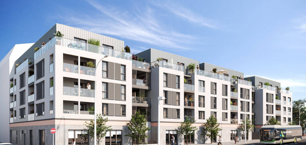 Programme immobilier neuf Art de Ville - Villefranche-sur-Saône : Appartements studio–T5 avec terrasses 80 m², RT2012 et buanderie proche du Musée Paul Dini (69400) - Référence : 11188