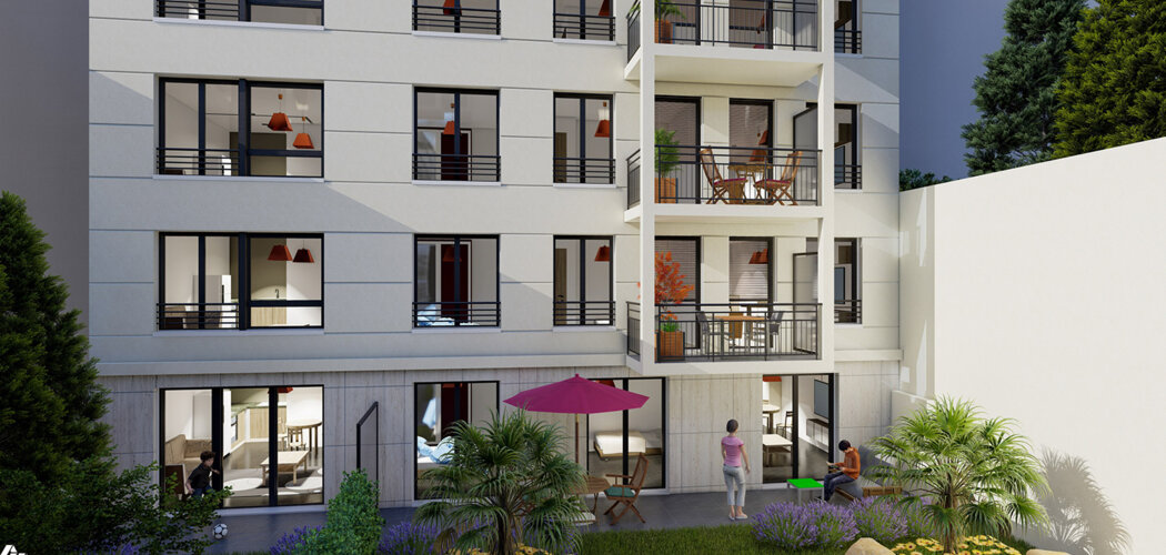 Programme immobilier neuf LES JARDINS DE PARIS - Villejuif à deux pas du métro 7 (94800) - Référence : 12621