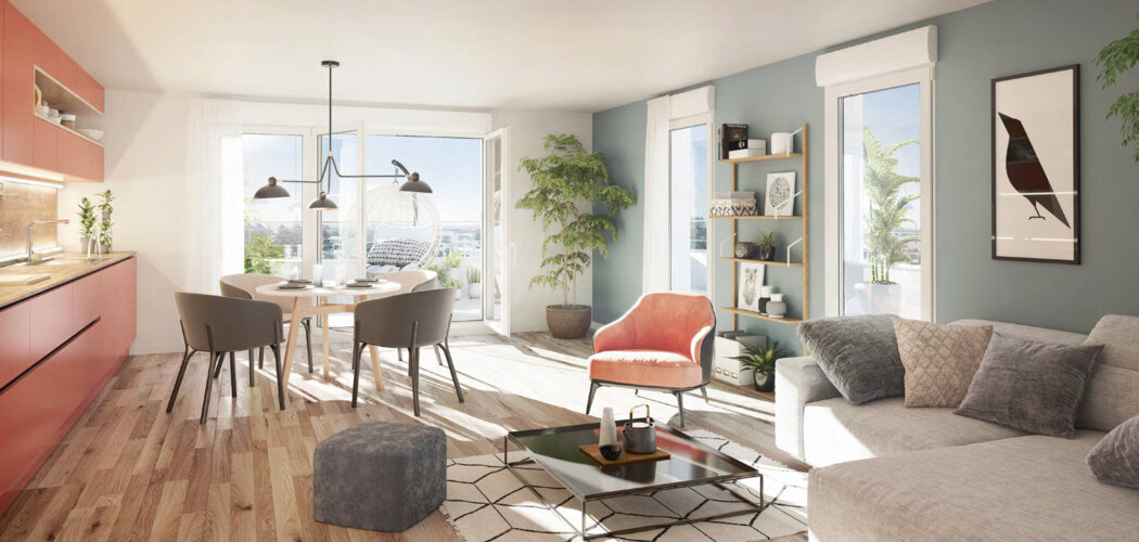 Programme immobilier neuf LE SAINT ROCH - Villejuif : appartements neufs studio–T4 proche du centre-ville et du métro PVC (94800) - Référence : 15750